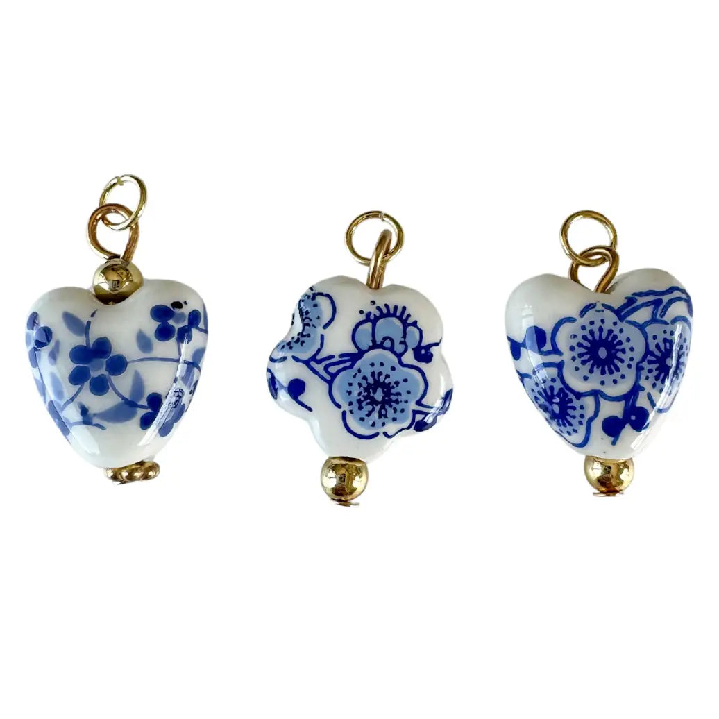 vintage flower charms