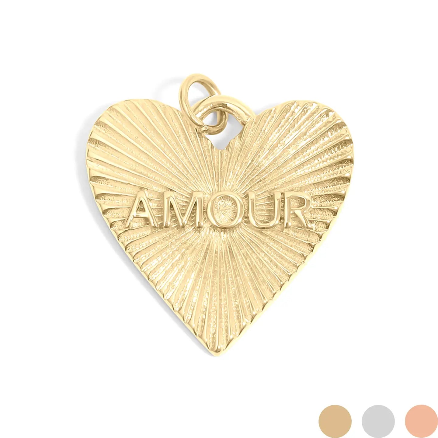 amour heart charm
