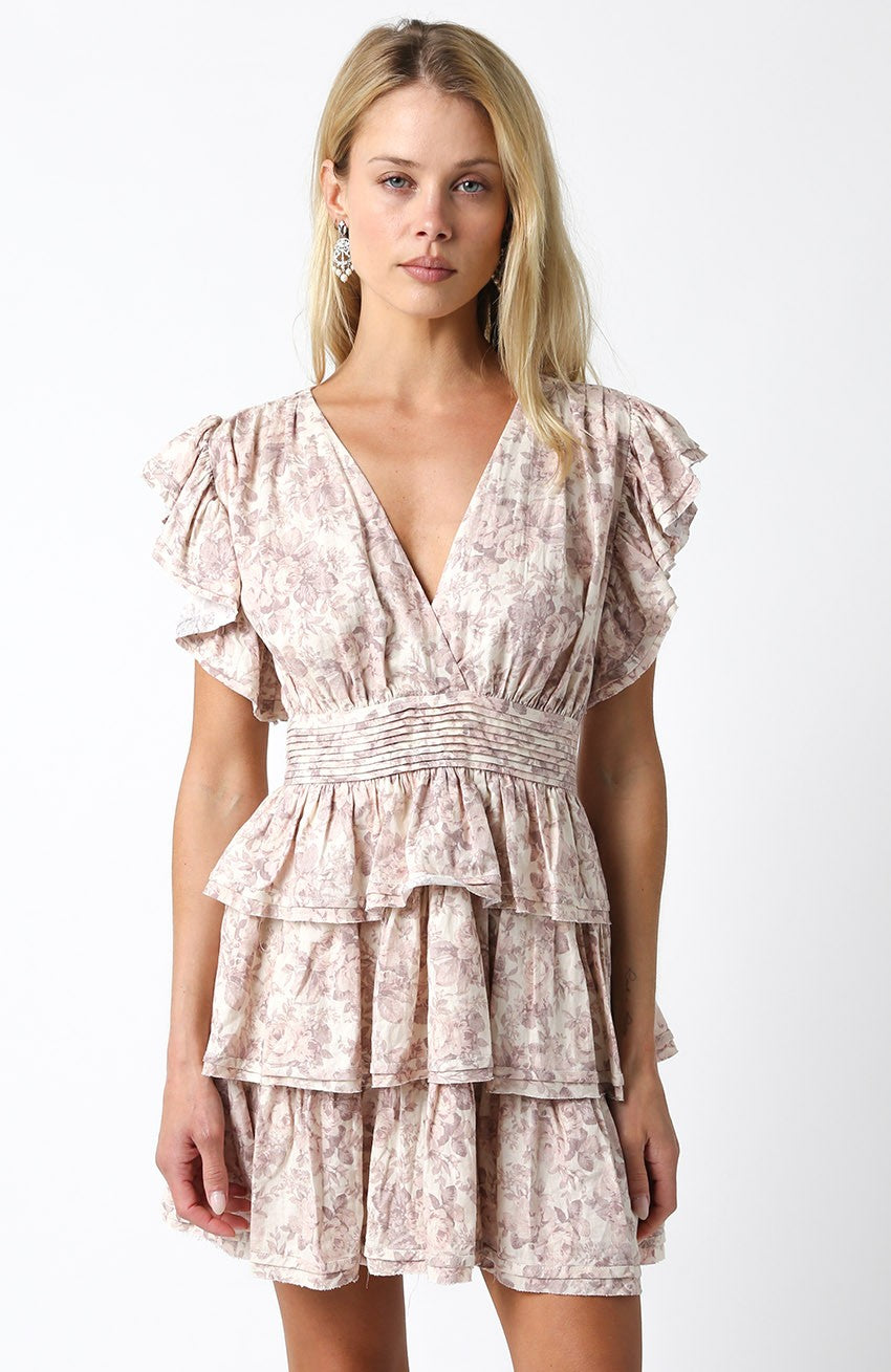 opal ruffle dress