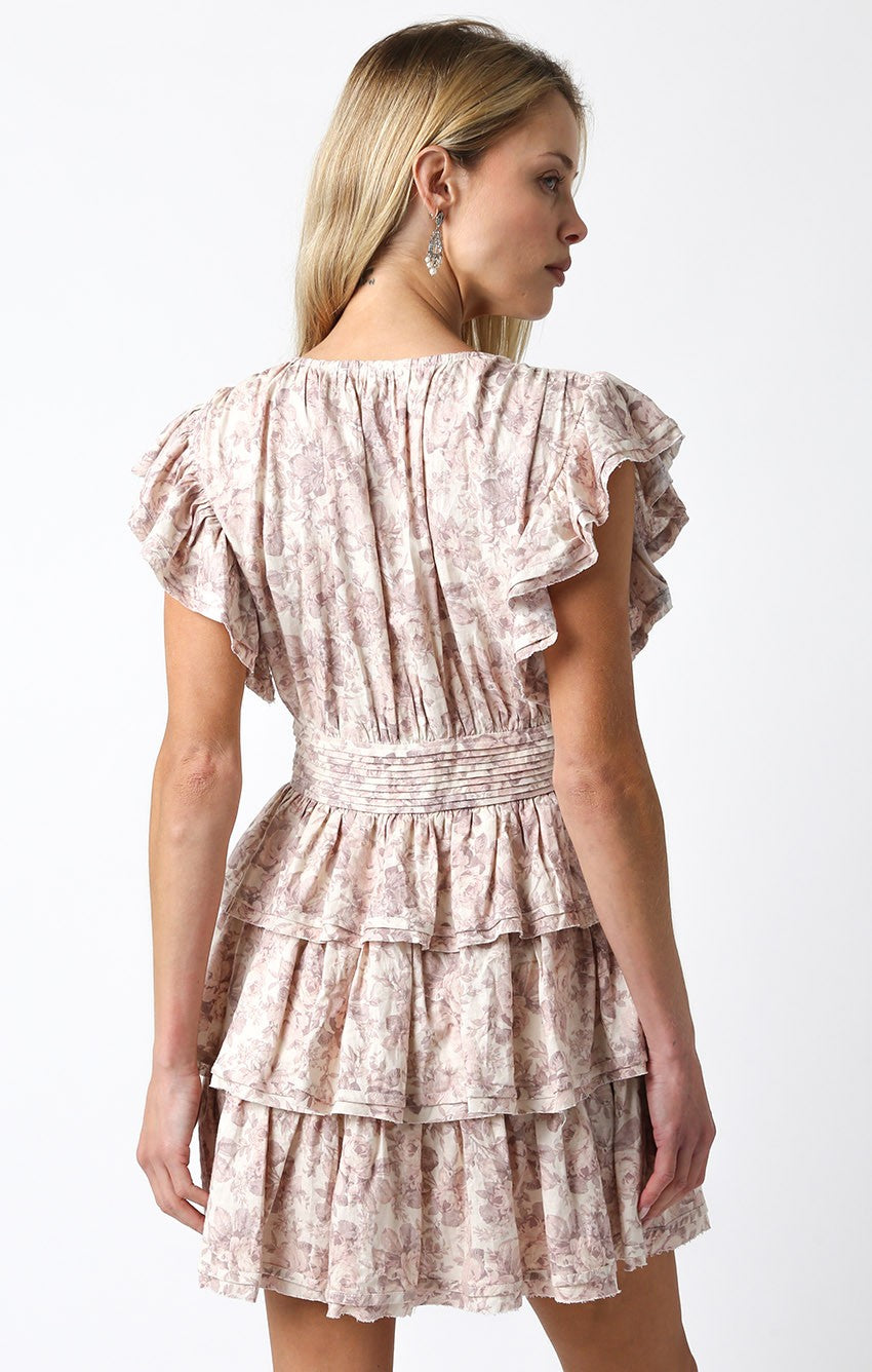 opal ruffle dress