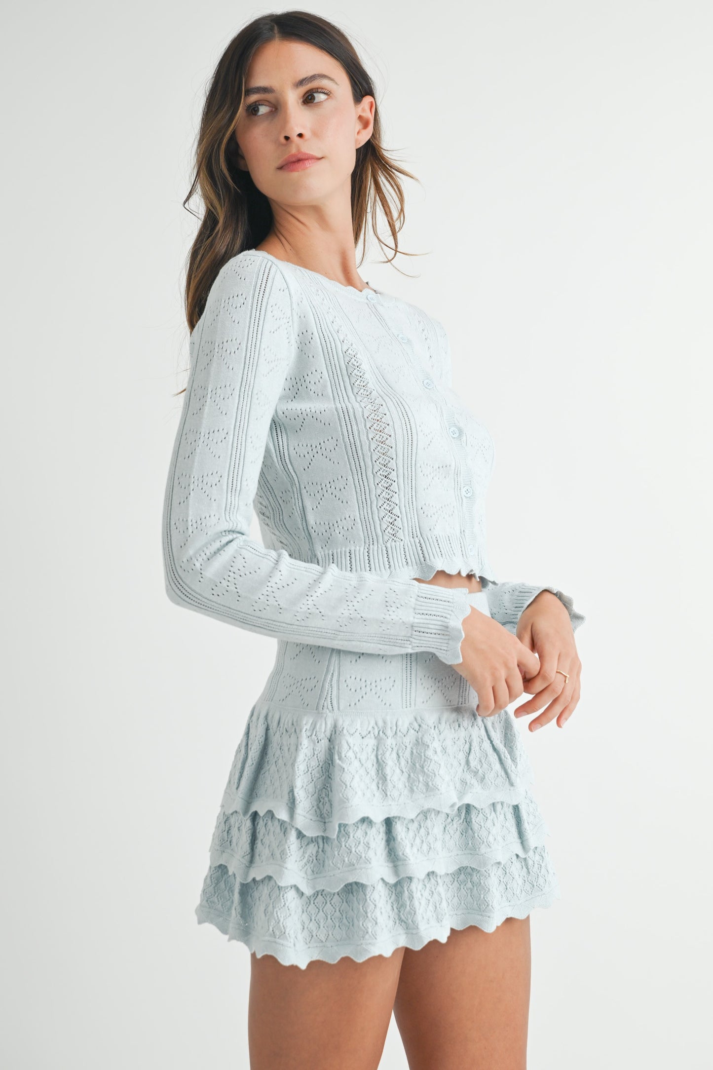 bow ruffle set