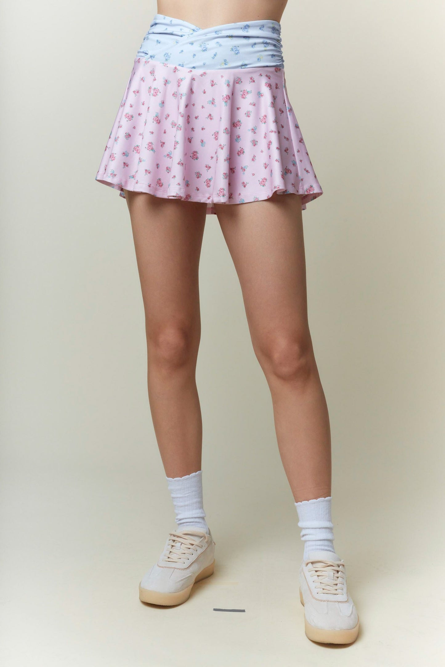 elouise floral mini skirt