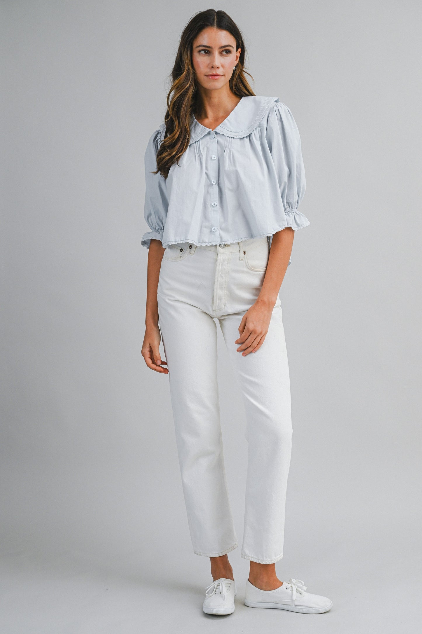 kate peter pan collar blouse