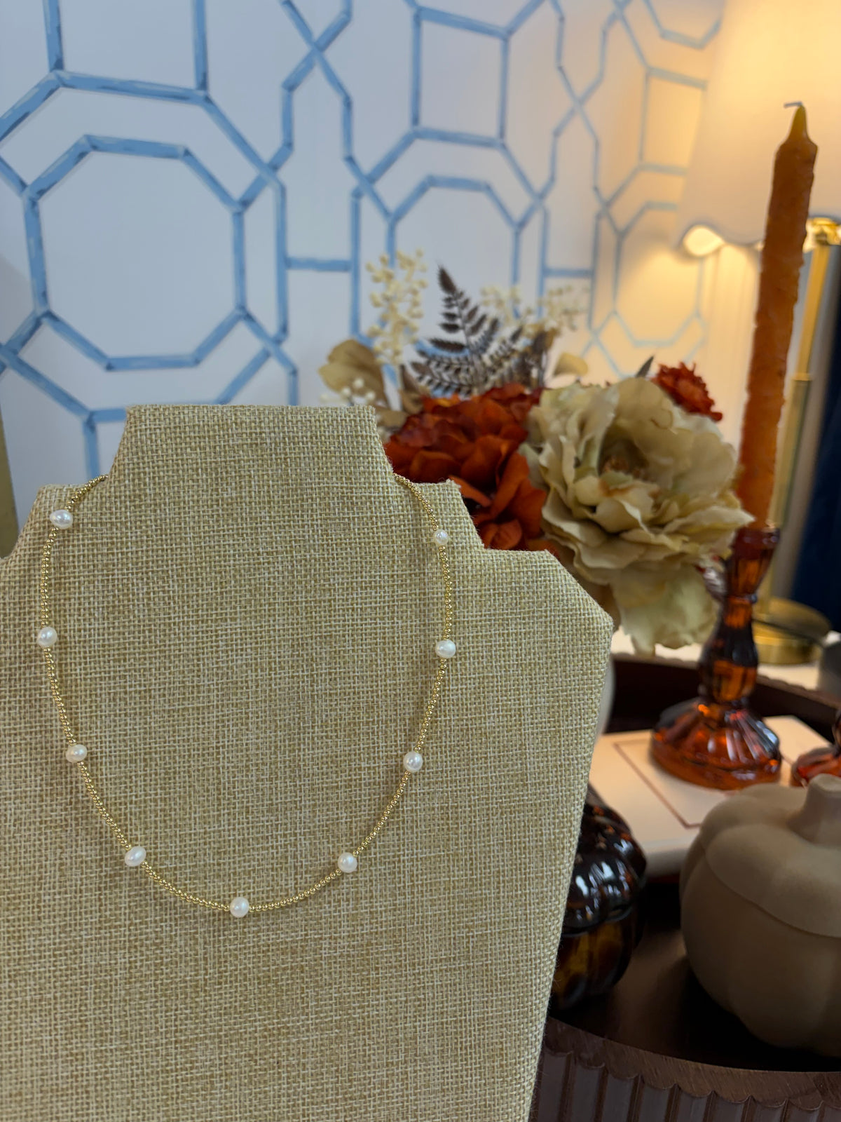 pearl beaded necklace!