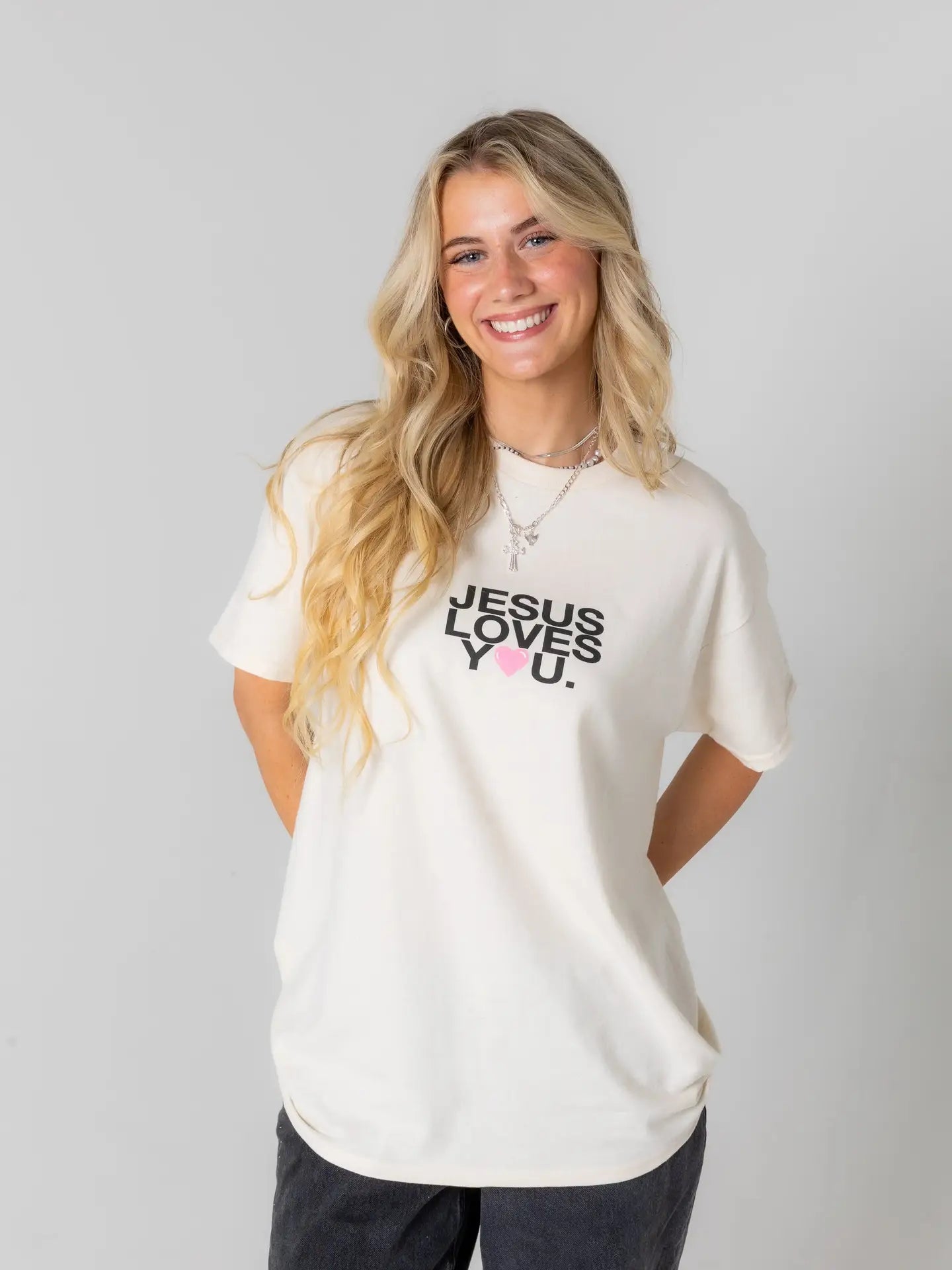 Jesus loves you tee