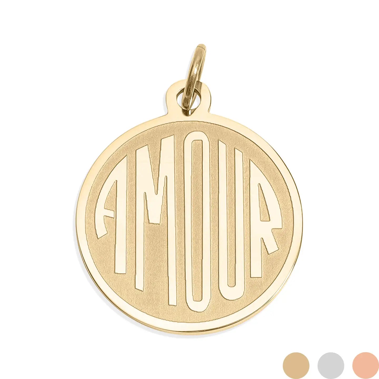 amour circle pendent