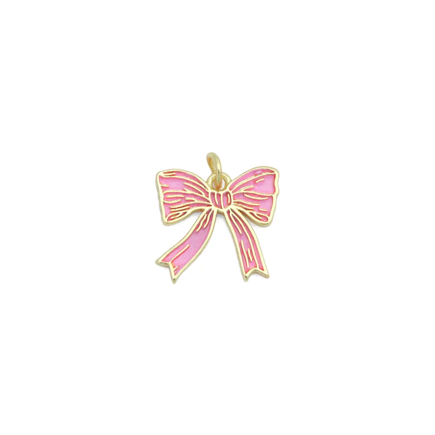 pink bow charm