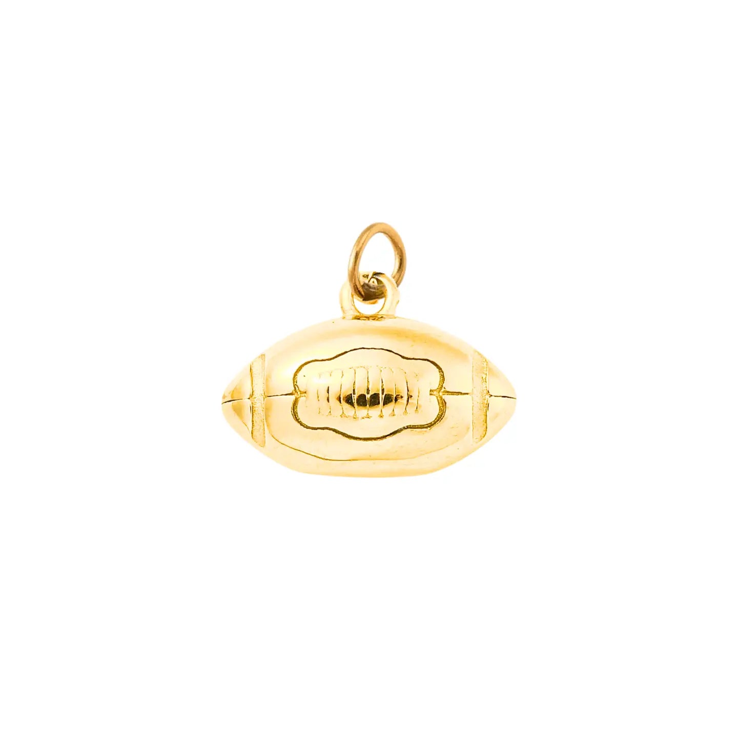 football dimensional gold charm