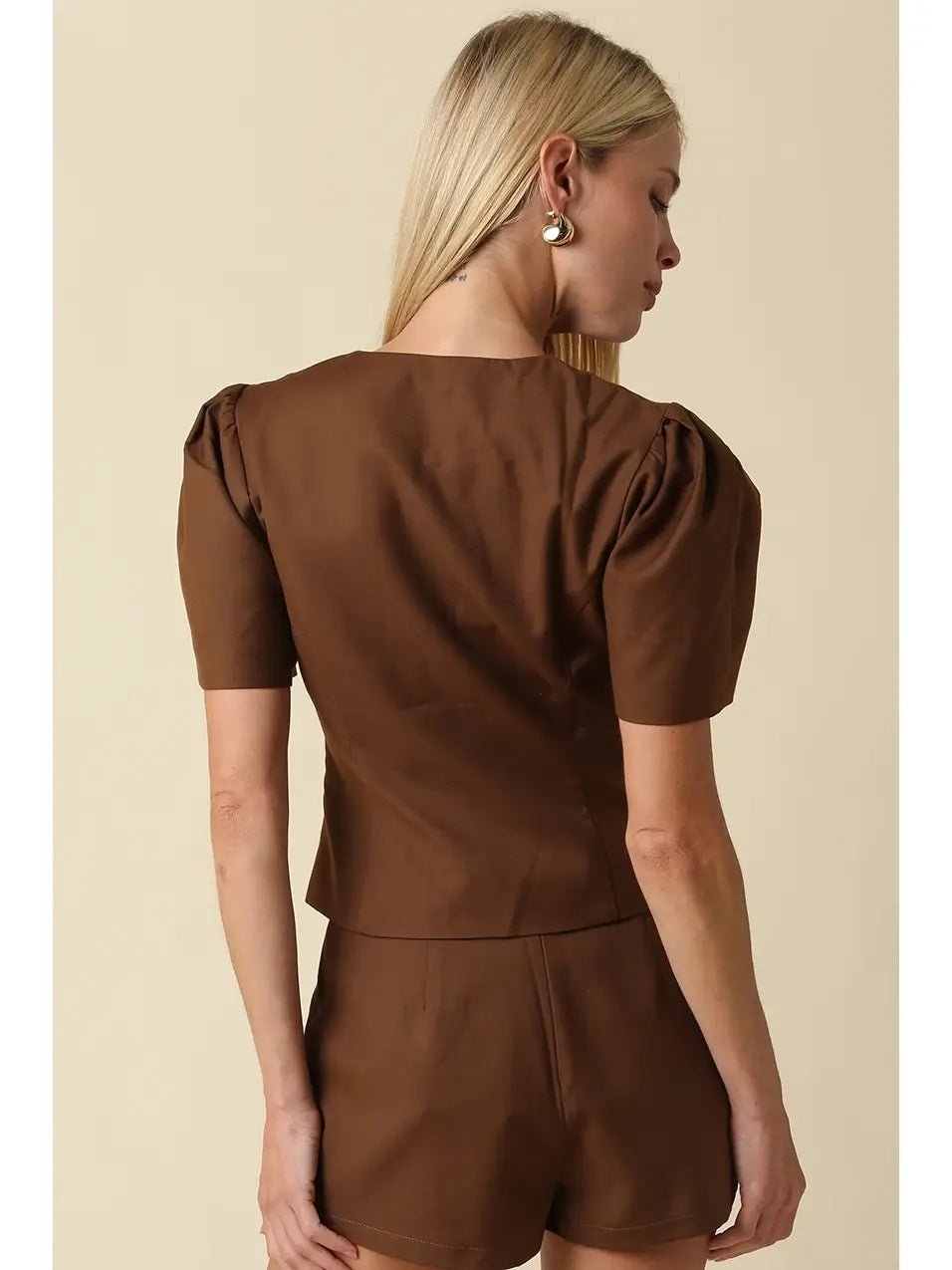cora puff sleeve top