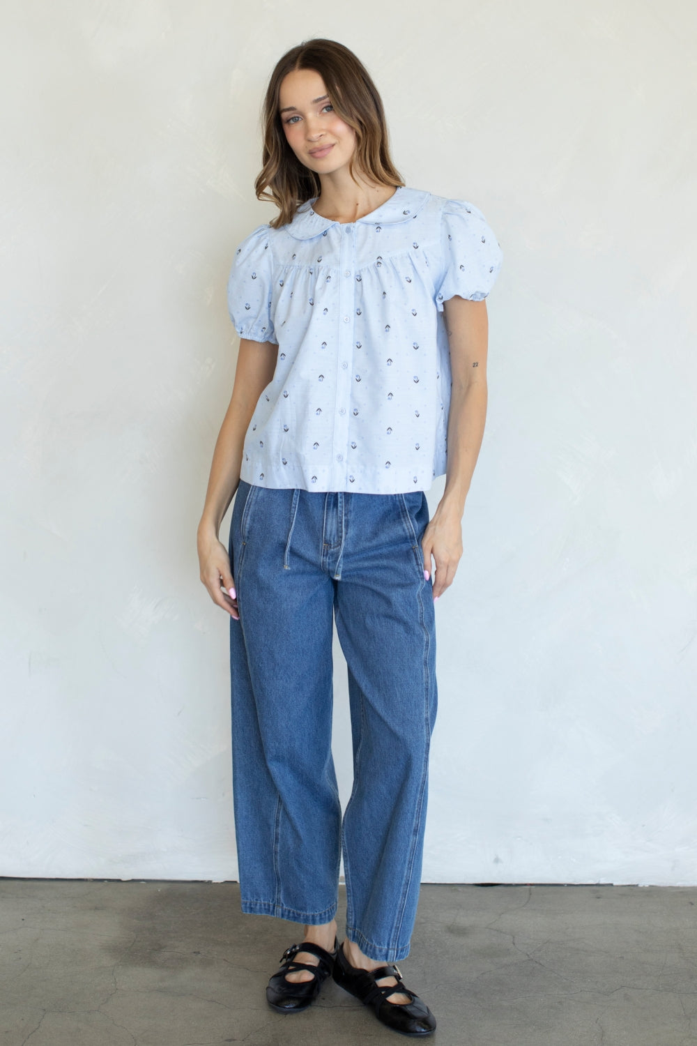 lettie collared blouse