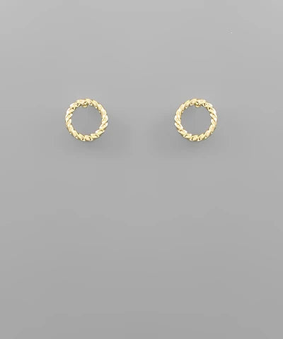 rope circle studs