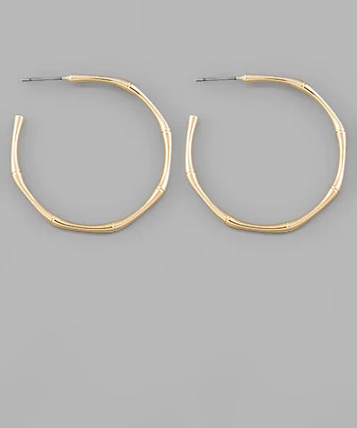 bamboo hoop earrings