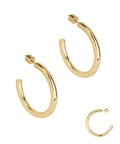 40mm gold earring