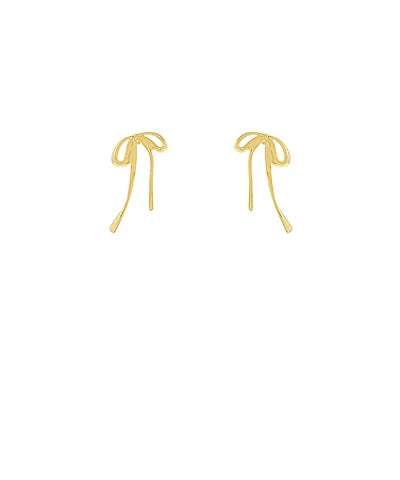 bow stud earring