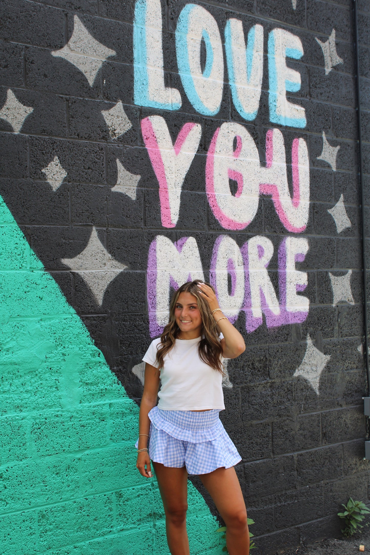 olivia ruffle shorts