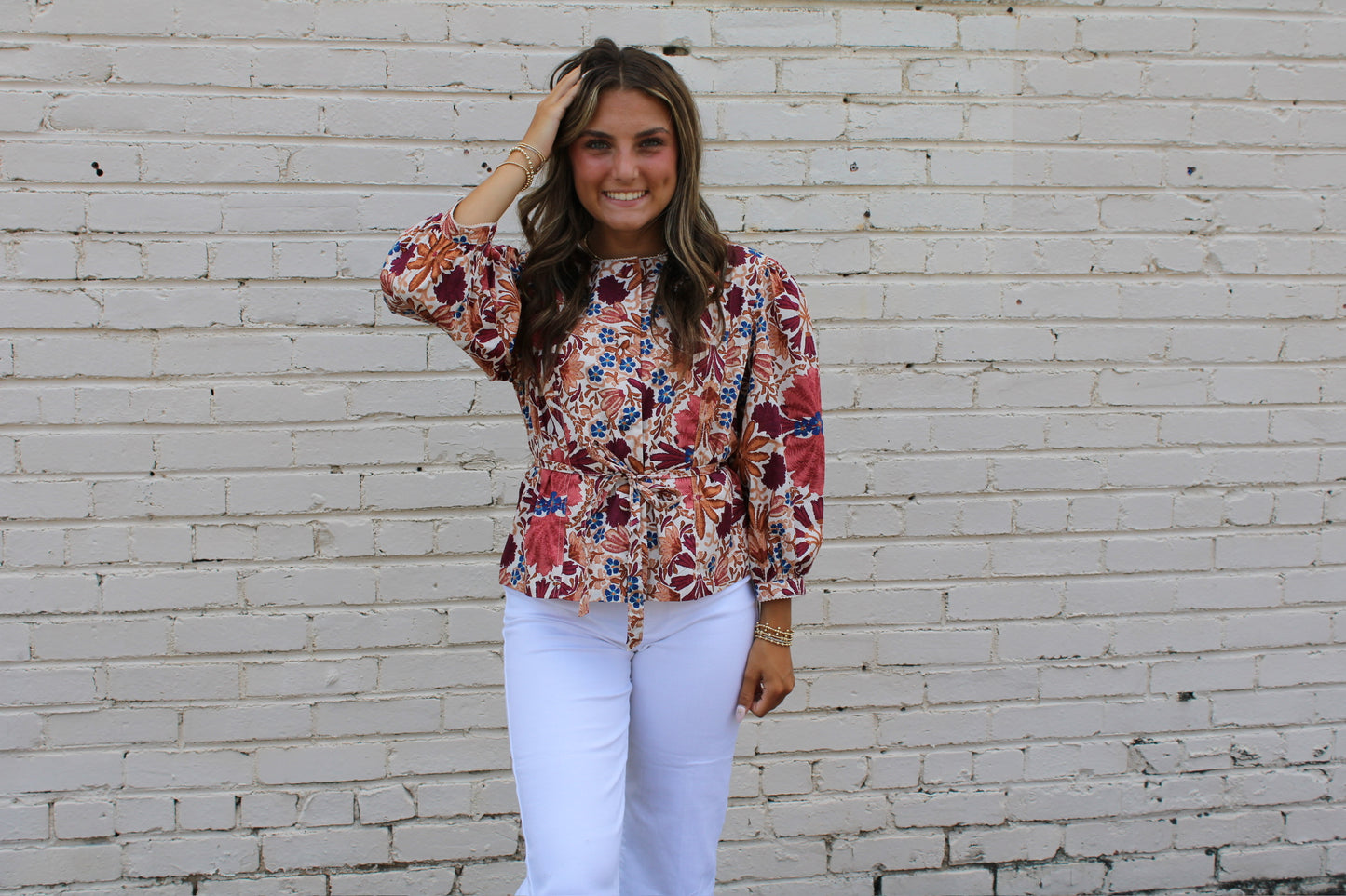 iris floral top