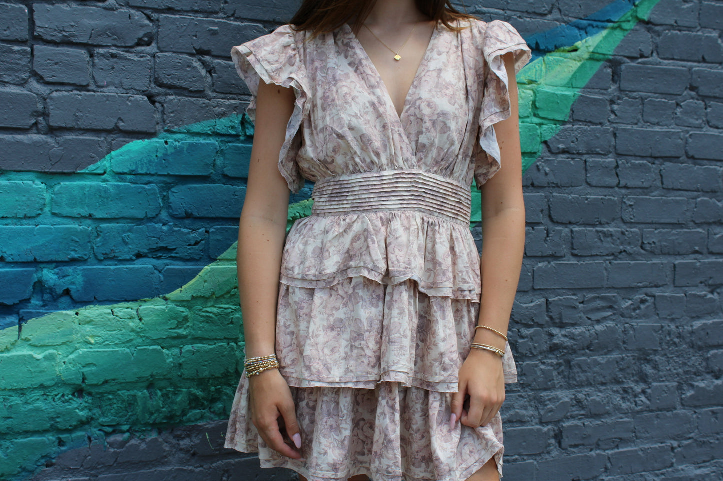 opal ruffle dress