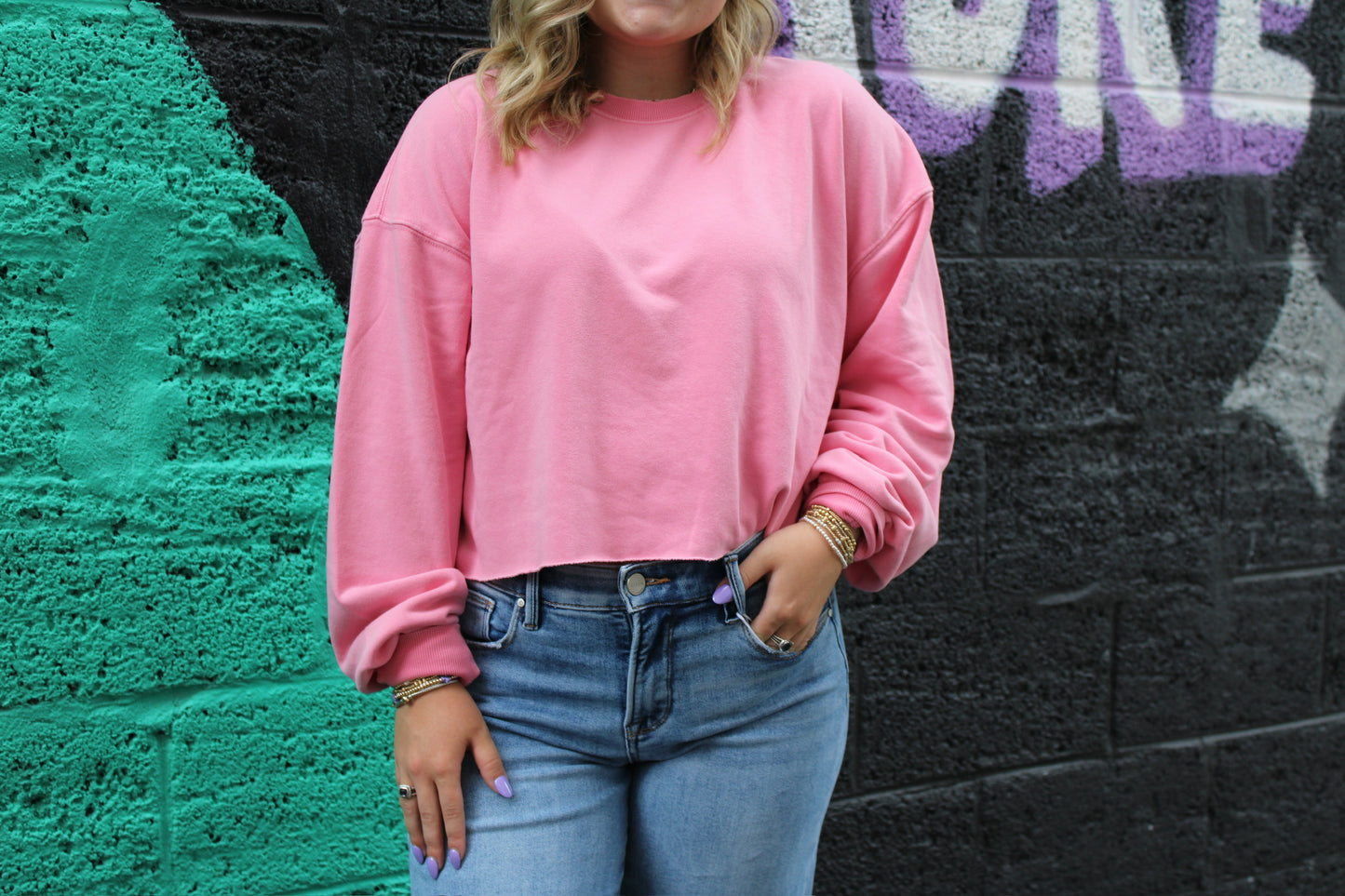 elaine cropped sweatshirt