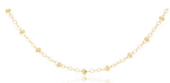 17" choker simplicity chain gold- classic 2mm gold