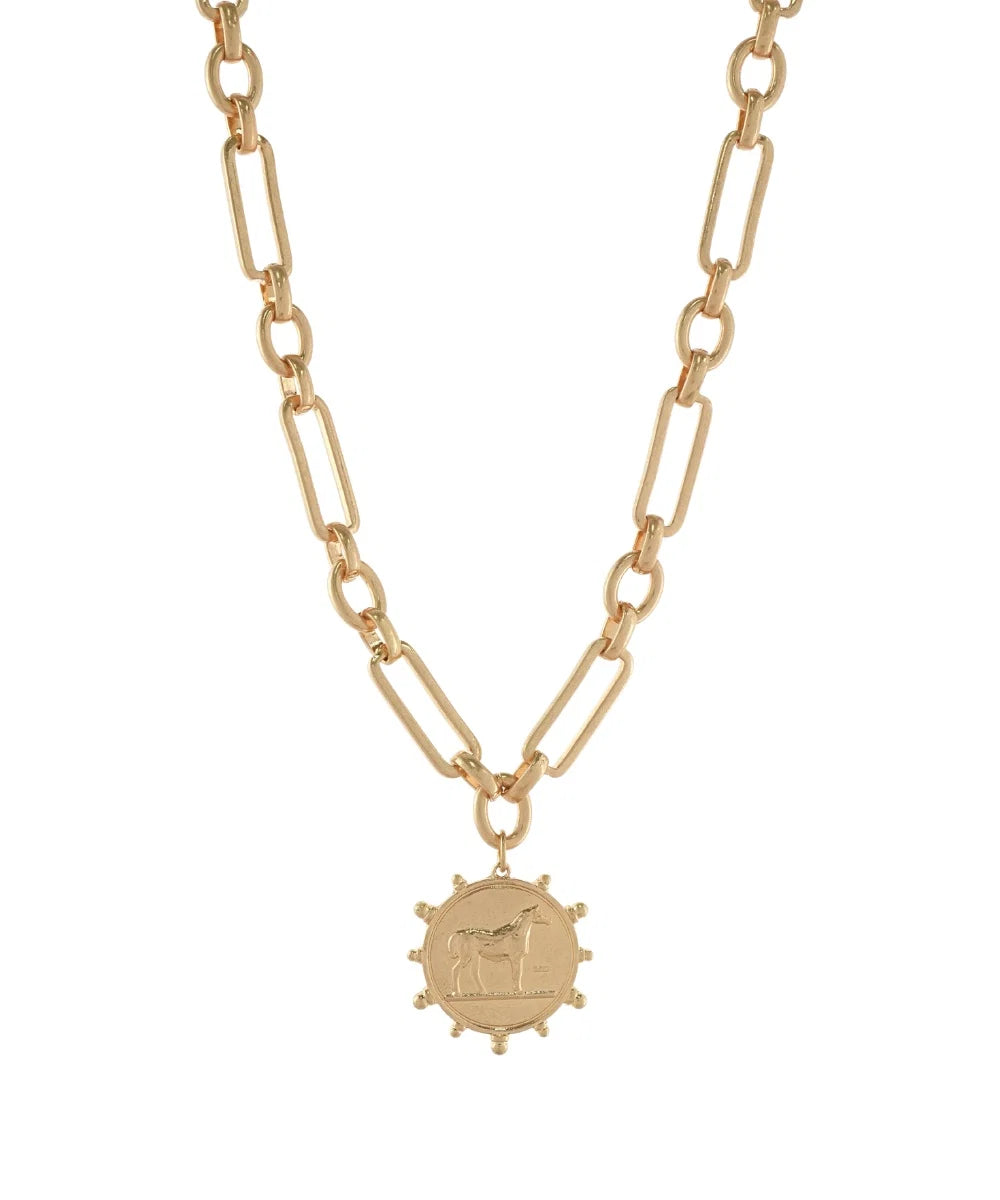 horse coin necklace