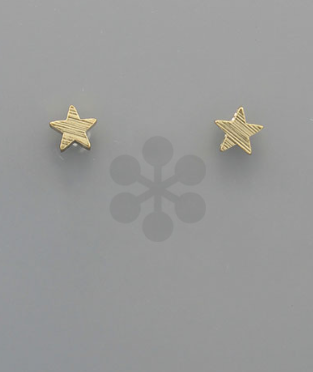 gold star studs