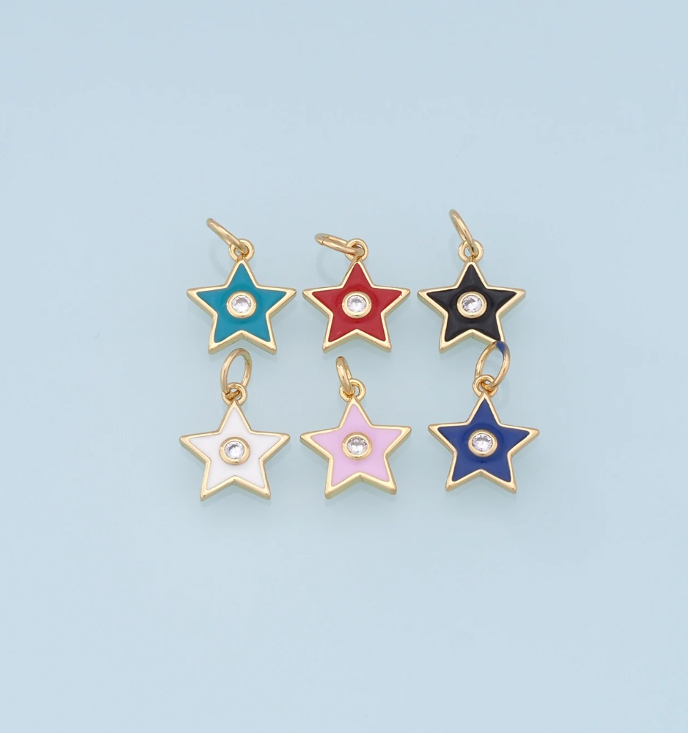 mini star charms
