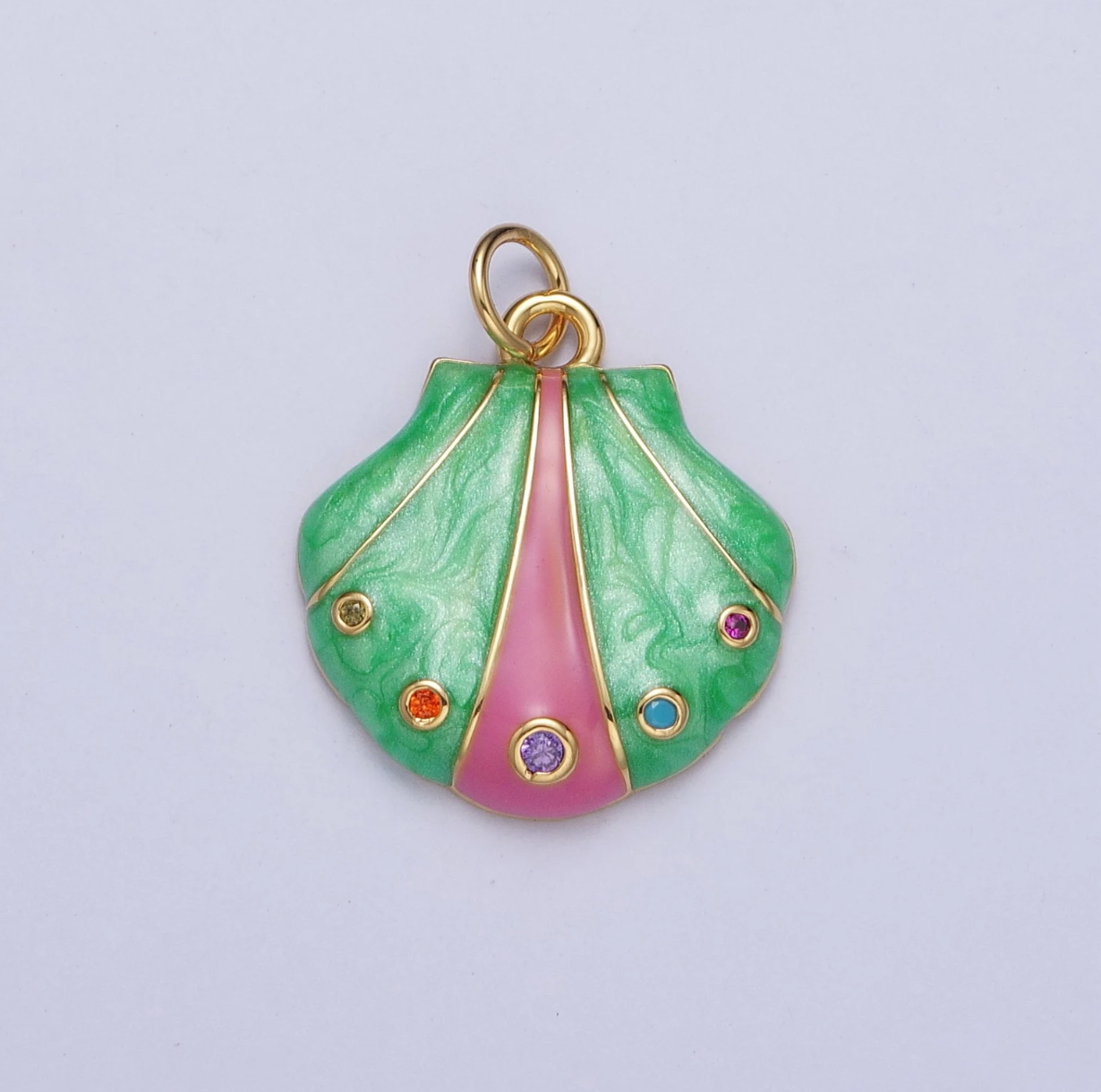 mermaid shell charm