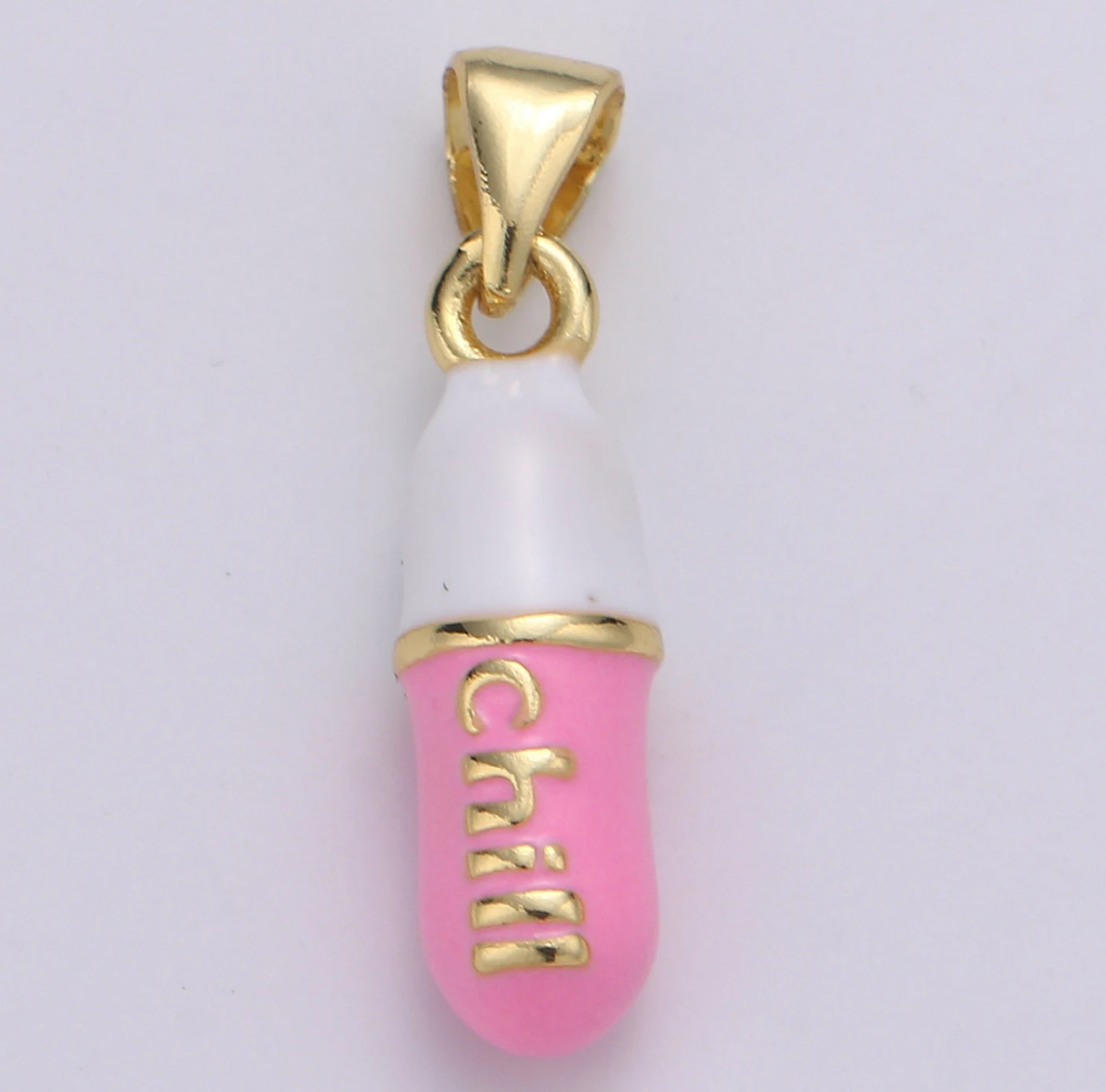 colorful chill pill charms