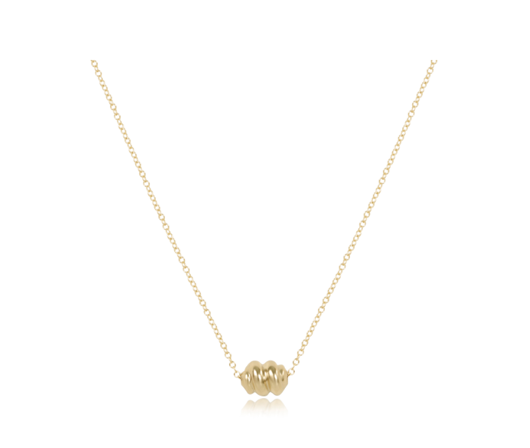 16" necklace gold- admire gold