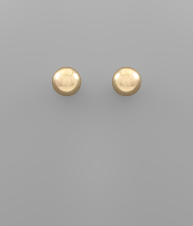 10mm gold ball studs