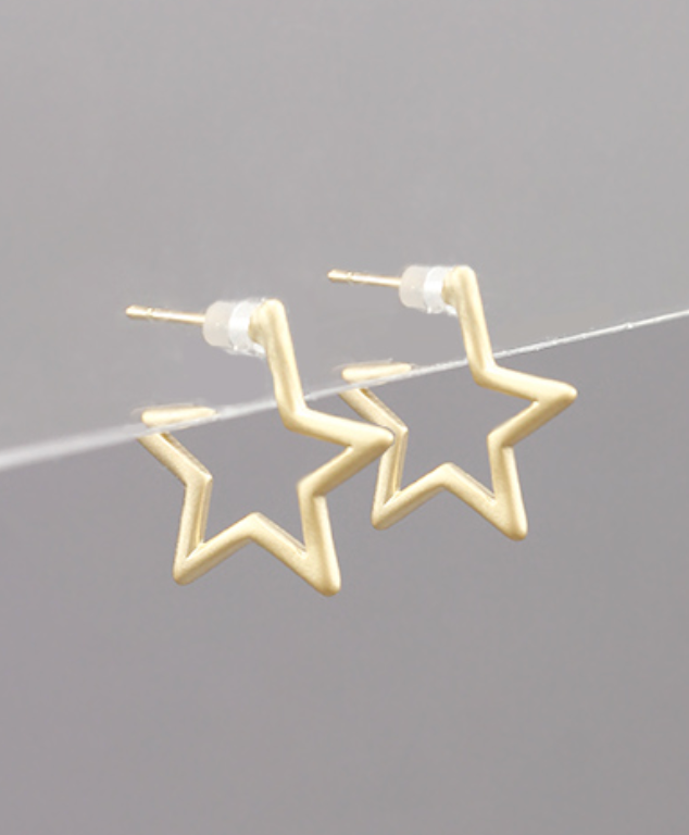 open star hoops