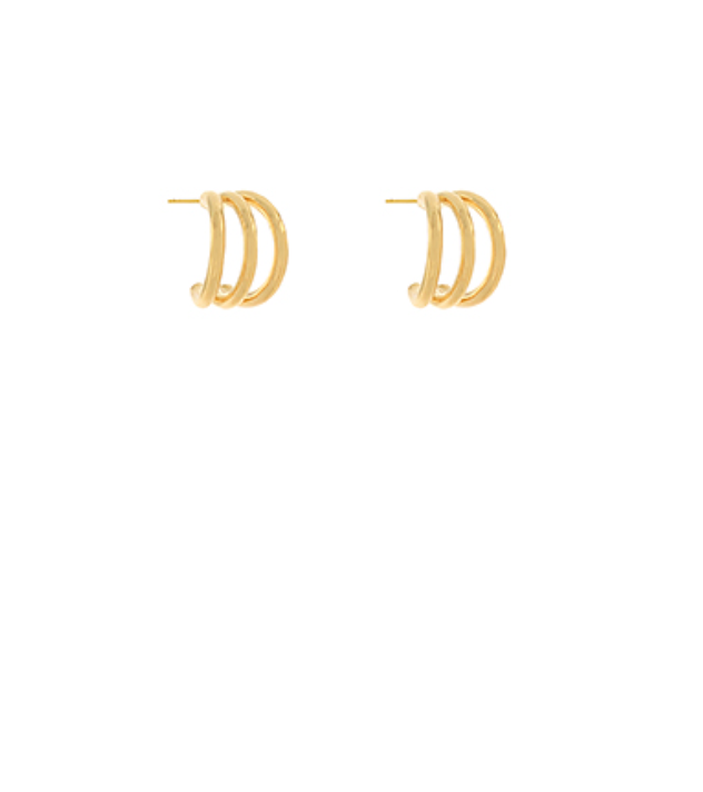 tripple hoop earrings