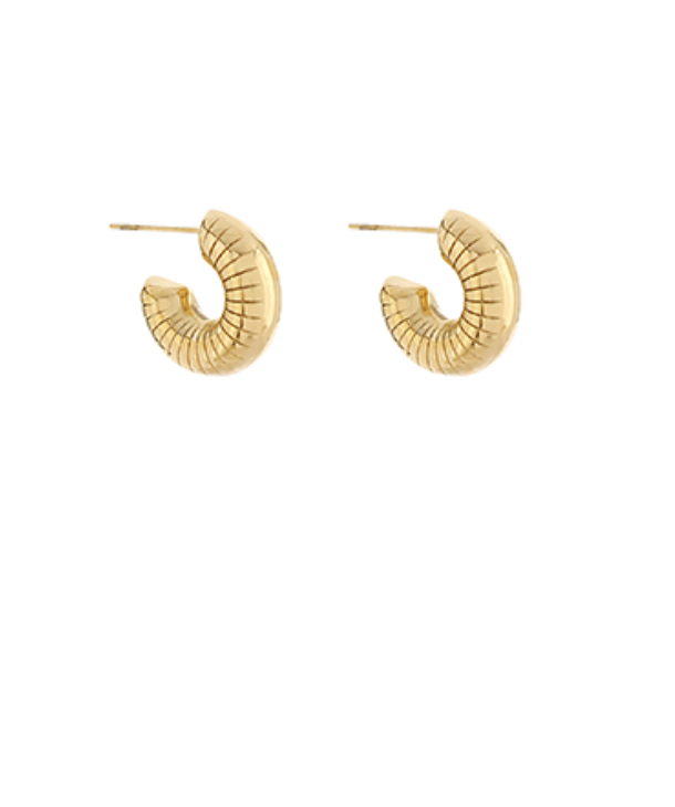 omega stud hoops