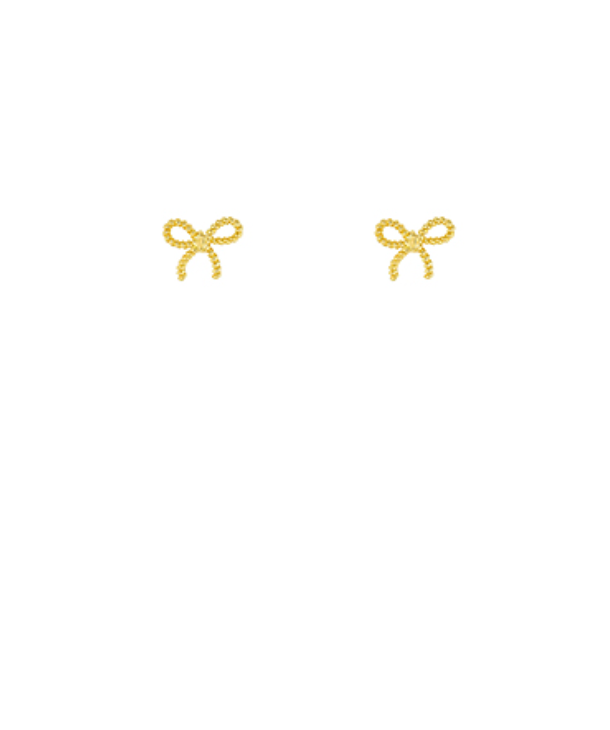 mini bow earrings