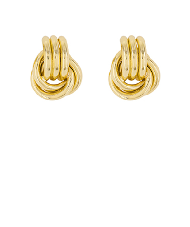 large knot earrings
