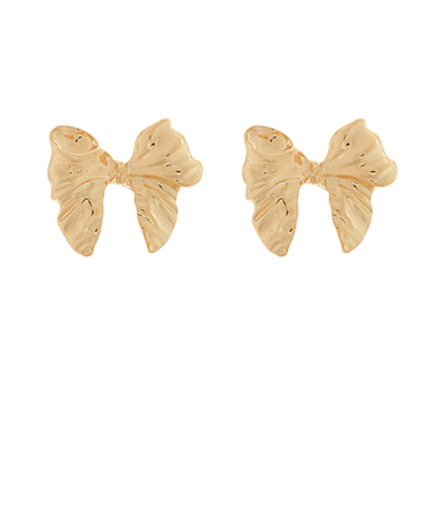 large bow earrings