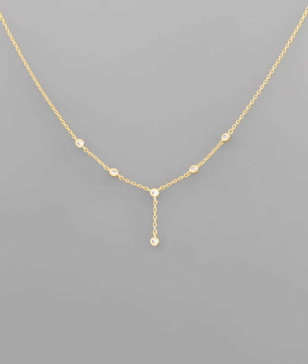diamond drop necklace