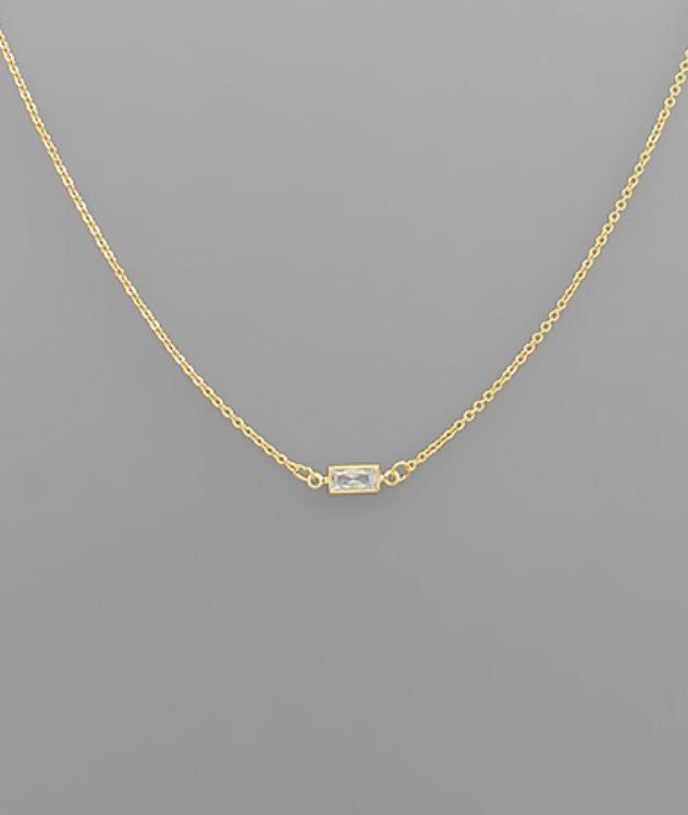 baguette necklace