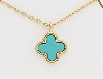 tiny clover necklace