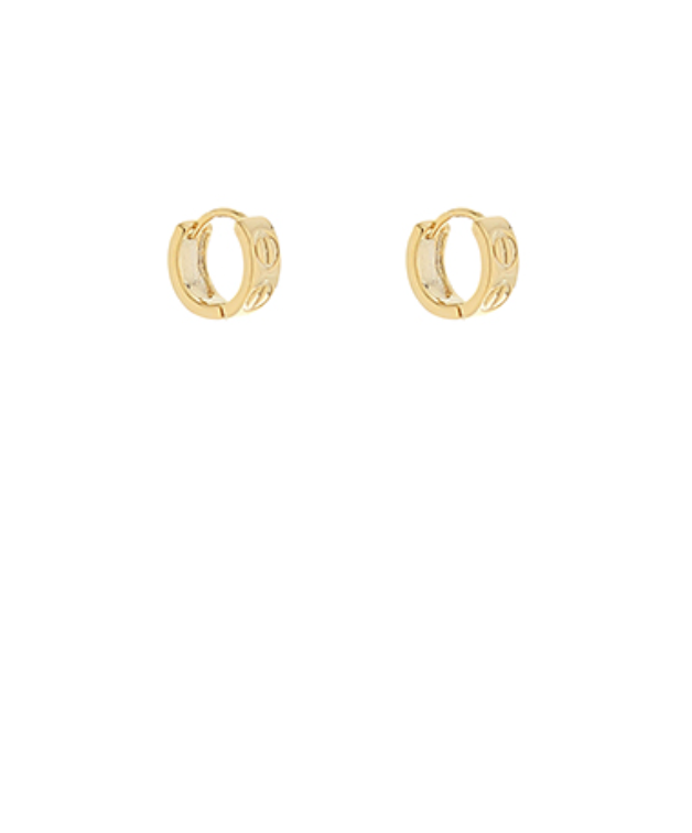 10mm gold circle hoops