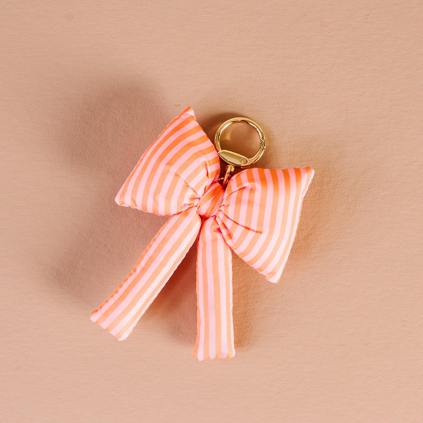 puffy bow bag charm