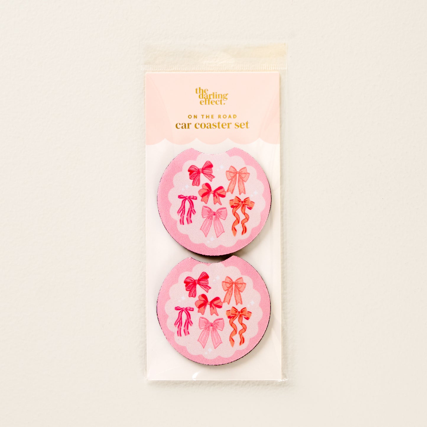 car coaster set-bows