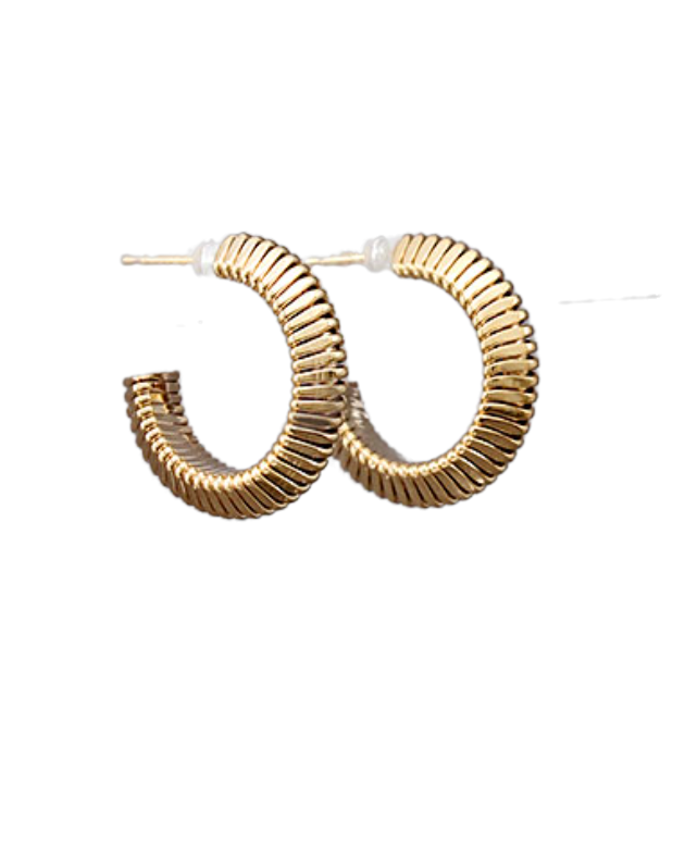 triangle carved hoops
