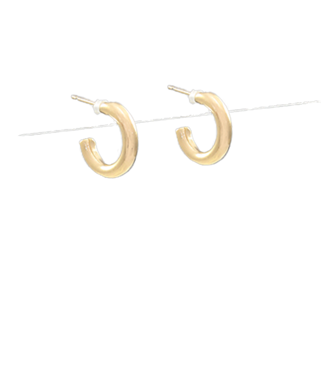 8mm gold 2025 hoop earrings