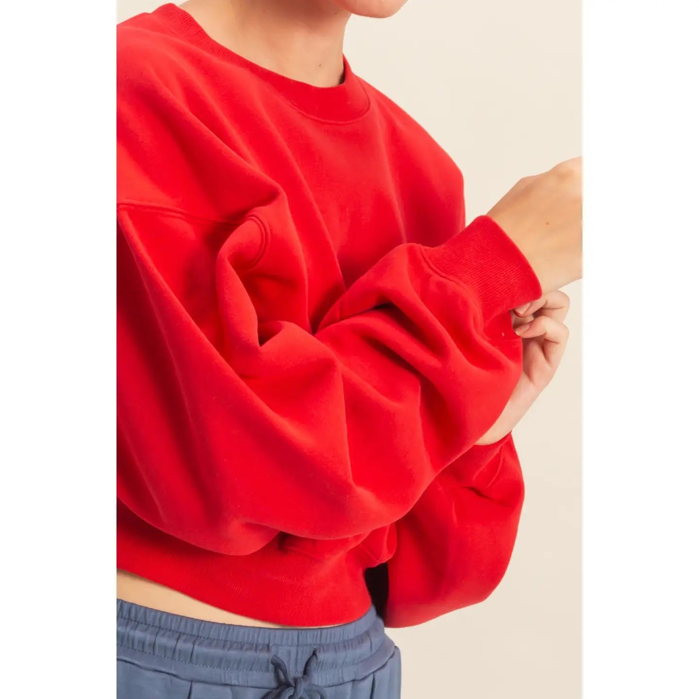 daphne cropped crewneck