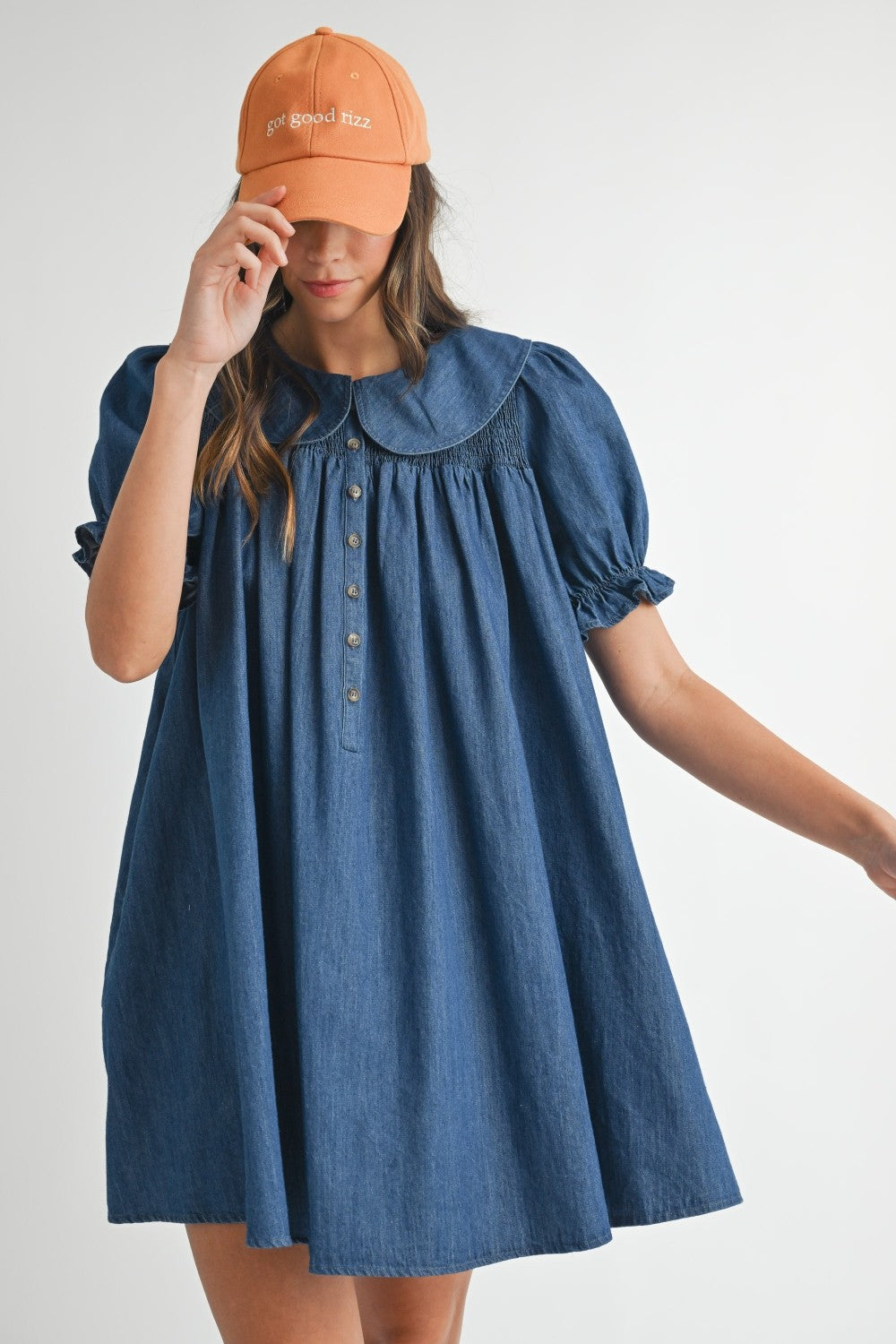adley denim dress