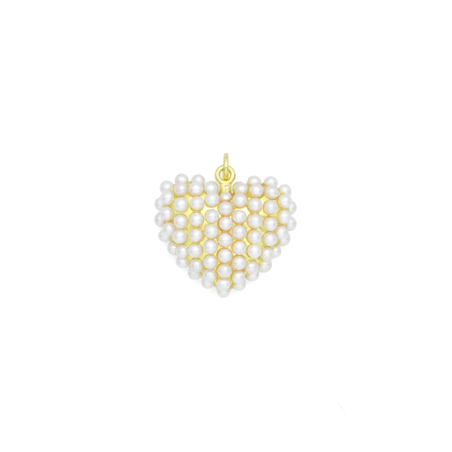 pearl beaded heart