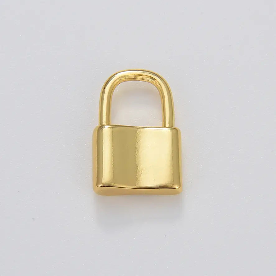 gold lock charm