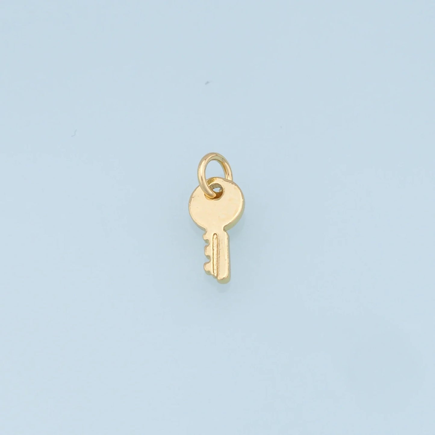 gold mini key charm