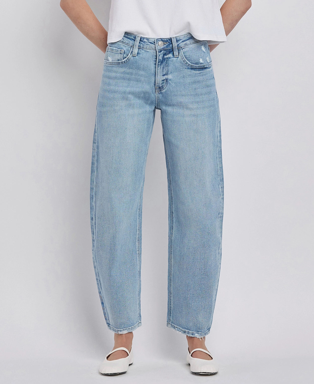 monet high rise barrel jean